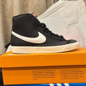 Nike Black and White High-Top Sneakers